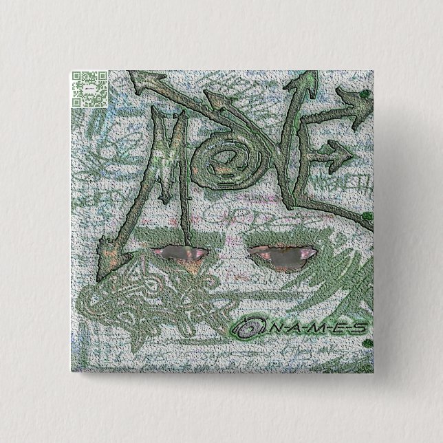 Bóton Quadrado 5.08cm Os NOMES movem o botão comemorativo (Frente)