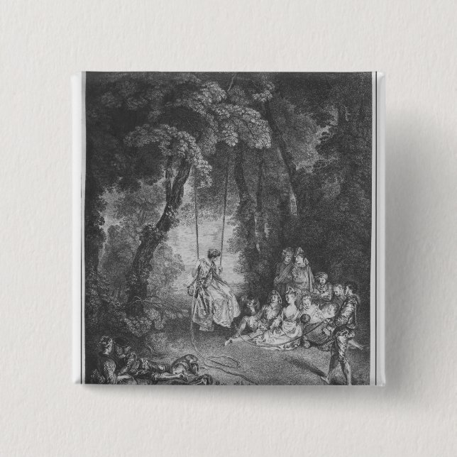 Bóton Quadrado 5.08cm Os prazeres do verão (Frente)