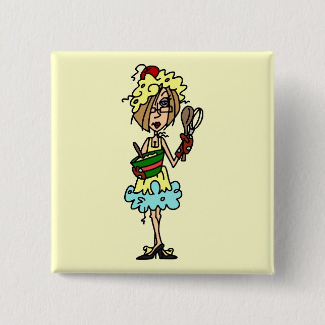 Bóton Quadrado 5.08cm Os t-shirt e os presentes desarrumado do (Frente)