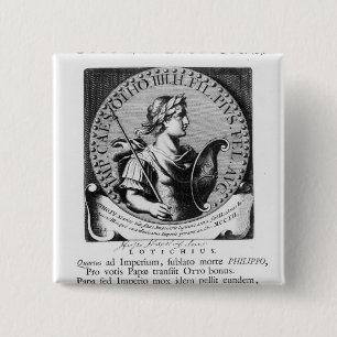 Bóton Quadrado 5.08cm Otto IV de Brunsvique