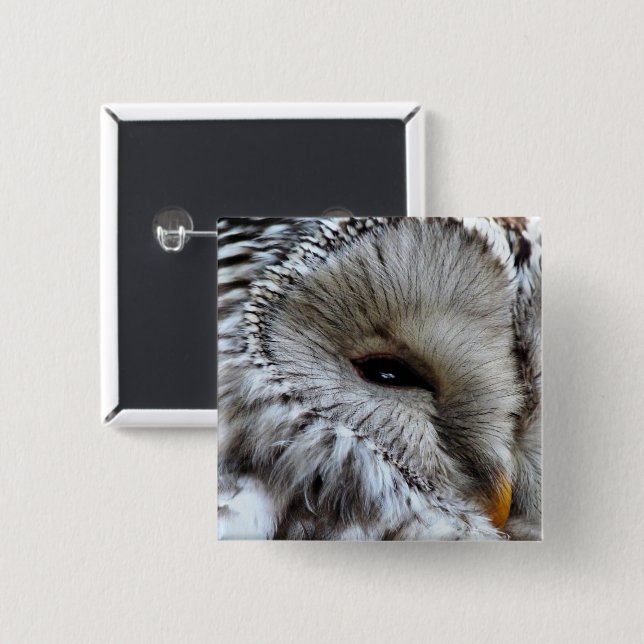 BÓTON QUADRADO 5.08CM OWLS (Frente & Verso)