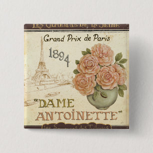 Bóton Quadrado 5.08cm Pacote da semente