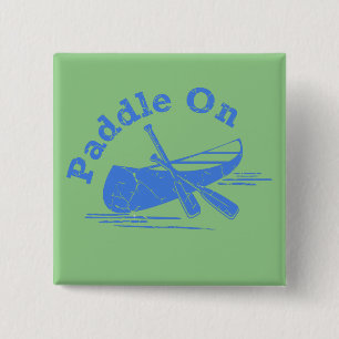 Bóton Quadrado 5.08cm Paddle com Distância no Design - Botão Quadrado