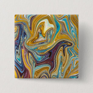 Bóton Quadrado 5.08cm Padrão de abstrato sem costura