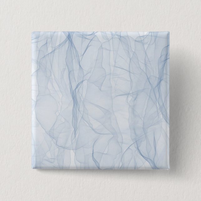 Bóton Quadrado 5.08cm Padrão de Sombra Azul (Frente)