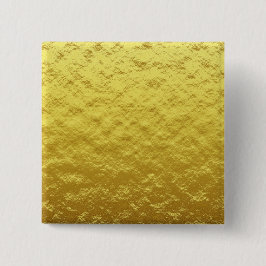 Bóton Quadrado 5.08cm Padrão de Textura Dourada (Brilho Luxuoso do Ouro)