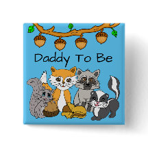 Pai de Chá de fraldas de animais da floresta