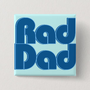 Bóton Quadrado 5.08cm Pai Rad
