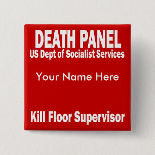 Bóton Quadrado 5.08cm Painel da morte - supervisor do assoalho do matar