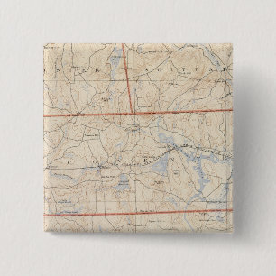 Bóton Quadrado 5.08cm País de Washington, Ilha Rhode