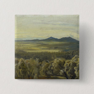 Bóton Quadrado 5.08cm Paisagem italiana, 1833