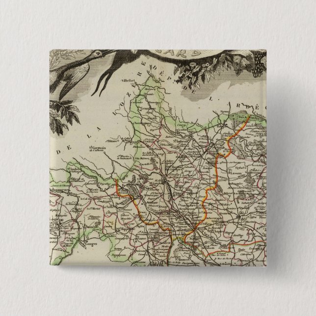 Bóton Quadrado 5.08cm Paisagens do produto (Frente)