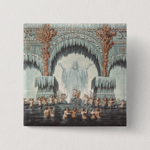 Bóton Quadrado 5.08cm Palácio da água de Muehleborn