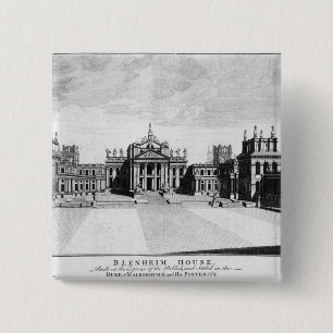 Bóton Quadrado 5.08cm Palácio de Blenheim