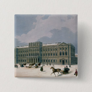 Bóton Quadrado 5.08cm Palácio do duque grande de Leuchtenberg