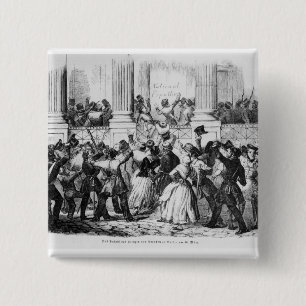 Bóton Quadrado 5.08cm Palácio dos príncipes de Prússia em Berlim