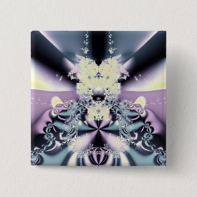 Bóton Quadrado 5.08cm Palco roxo (Frente)