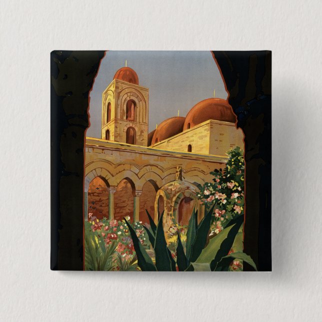 Bóton Quadrado 5.08cm Palermo (Frente)