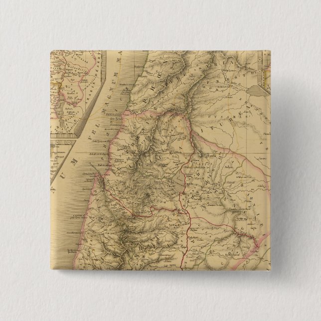 Bóton Quadrado 5.08cm Palestina (Frente)