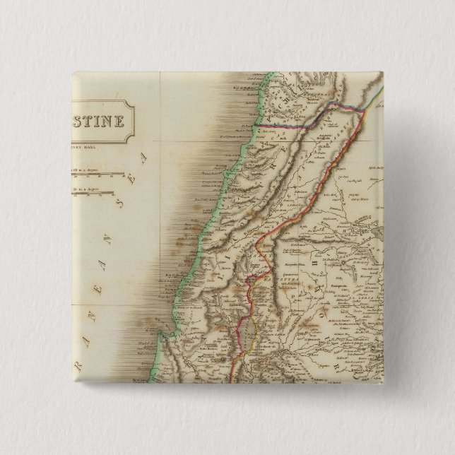 Bóton Quadrado 5.08cm Palestina 2 (Frente)