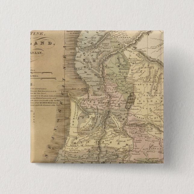 Bóton Quadrado 5.08cm Palestina 6 (Frente)