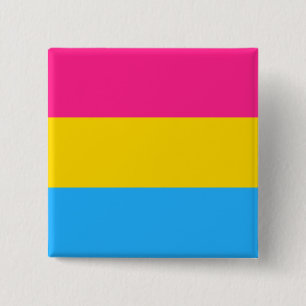 Bóton Quadrado 5.08cm Pansexual Pride (Pan Flag)