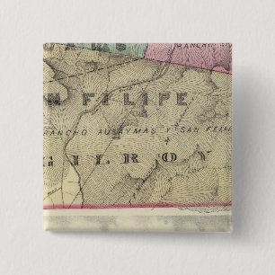 Bóton Quadrado 5.08cm Papais noeis Clara Co 12