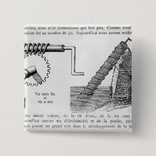 Bóton Quadrado 5.08cm Parafuso de Archimedes