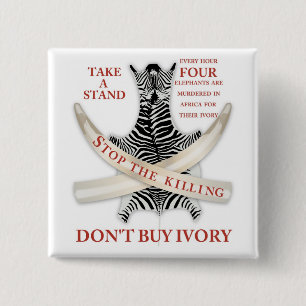 Bóton Quadrado 5.08cm parar a matança