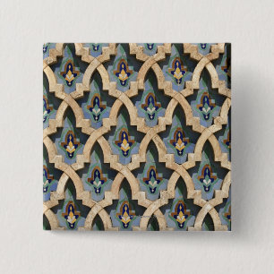 Bóton Quadrado 5.08cm Parede do mosaico, Hassan II Mesquita-Casablanca