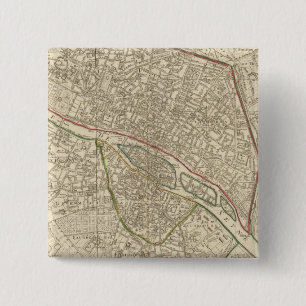 Bóton Quadrado 5.08cm Paris França 2