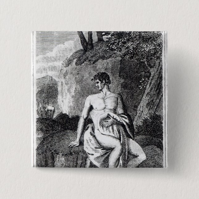 Bóton Quadrado 5.08cm Parque do Mungo em África (Frente)