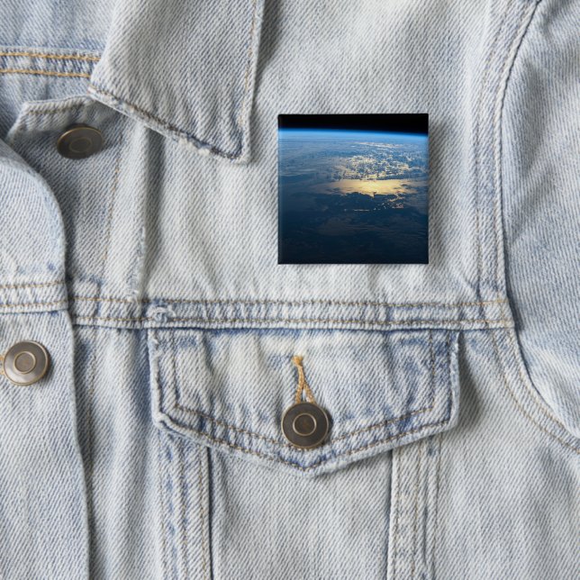 Bóton Quadrado 5.08cm Parque Nacional de Laguna San Rafael, no sul do Ch (In Situ)