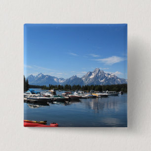 Bóton Quadrado 5.08cm Parque Nacional Grand Teton