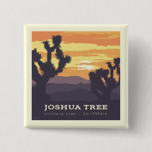 Bóton Quadrado 5.08cm Parque Nacional Joshua Tree Califórnia