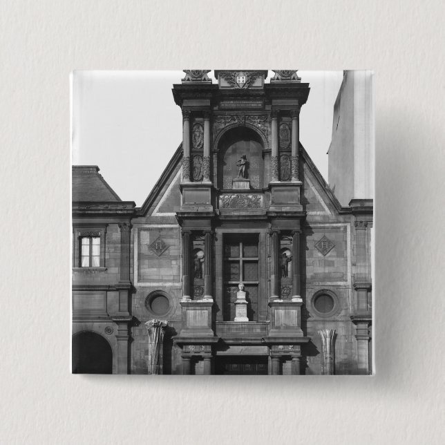 Bóton Quadrado 5.08cm Parte central do fa�ade principal (Frente)