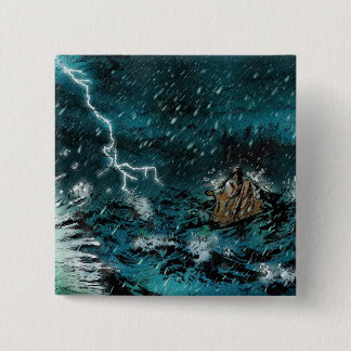 Bóton Quadrado 5.08cm passeio na água Jesus