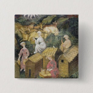 Bóton Quadrado 5.08cm Pastos da montanha