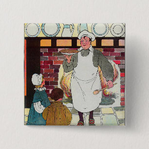 Bóton Quadrado 5.08cm Pat-a-cake, pat-a-cake, homem de Baker