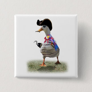 Bóton Quadrado 5.08cm Pato Pirata