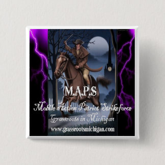Bóton Quadrado 5.08cm Patriota móvel Strikeforce da ação de M.A.P.S