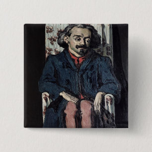 Bóton Quadrado 5.08cm Paul Cezanne   Achille Emperaire c.1879