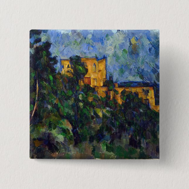 Bóton Quadrado 5.08cm Paul Cezanne - Chateau Noir (Frente)