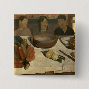 Bóton Quadrado 5.08cm Paul Gauguin a refeição, 1891