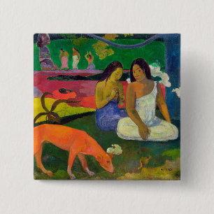 Bóton Quadrado 5.08cm Paul Gauguin Arearea (o cão vermelho), 1892