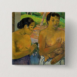Bóton Quadrado 5.08cm Paul Gauguin o oferecimento, 1902