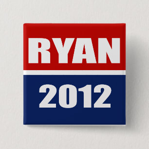 Bóton Quadrado 5.08cm Paul Ryan 2012
