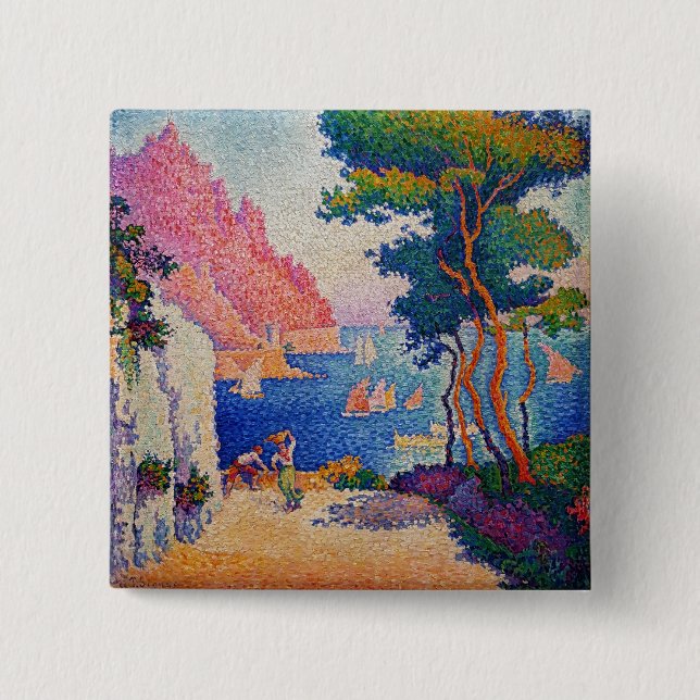 Bóton Quadrado 5.08cm Paul Signac - Capo di Noli (Frente)