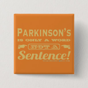 Bóton Quadrado 5.08cm PD é apenas uma palavra Dourada