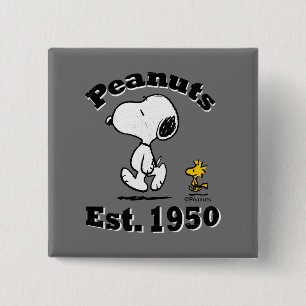 Bóton Quadrado 5.08cm Peanuts Est. 1950